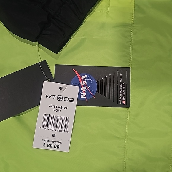 Rare Nasa wind breaker pull over  jacket #volt size medium - Picture 5 of 13